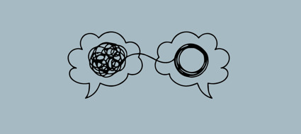 two speech bubbles